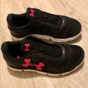 Under armour running shoes, sneakers girls size 5Y